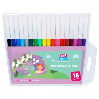 Фломастеры ArtSpace 'Рассказы', 18цв., ПВХ, европодвес