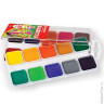 Краски акварельные BRAUBERG, 20 цветов, медовые, пластиковая коробка, без кисти, 190553
