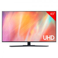 Телевизор SAMSUNG UE43AU7500UXRU, 43' (109 см), 3840x2160, 4K, 16:9, SmartTV, WiFi, Bluetooth,черный