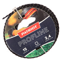 Леска для триммера PATRIOT Profline D 2,4 мм L 15 м скр. квадрат (805402206