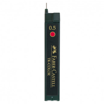 Грифели для механических карандашей Faber-Castell "TK-Color", 12шт., 0,5мм, красные 12 шт/в уп
