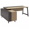 Стол Avizo с тумбой слева Ш200 розет.блок д.парма/графит145S003