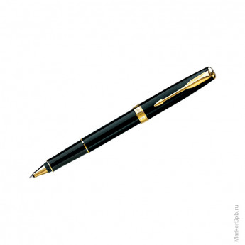 Ручка-роллер "Sonnet Matte Black GT" черная, 0,8мм, подар.уп.