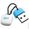 Флэш-диск 16 GB, SILICON POWER T07 USB 2.0, белый/голубой, SP16GBUF2T07V1B