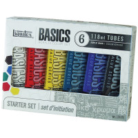 Набор красок акрил Liquitex "Basics" 118 мл, туба, 6цв., картонная коробка