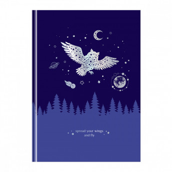 Записная книжка А5 80л. BG 'Немного волшебства', soft-touch ламинация, тиснение голографической фольгой, блок в точку