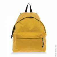 Рюкзак BRAUBERG, универсальный, сити-формат, один тон, желтый, 20 литров, 41х32х14 см, 22
