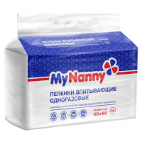 Пеленки впитывающие 60х60 см, Эконом, 30шт/уп, комплект 30 шт