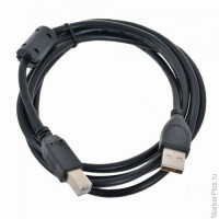Кабель USB 2.0 AM-BM, 3 м, CABLEXPERT, 1 фильтр, для принтеров, МФУ и периферии, CCF-USB2-AMBM10