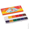 Краски акварельные ГАММА "Мультики", 12 цветов, медовые, картонная коробка, без кисти, 211048