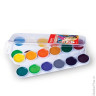 Краски акварельные BRAUBERG, 24 цвета, медовые, пластиковая коробка, без кисти, 190554