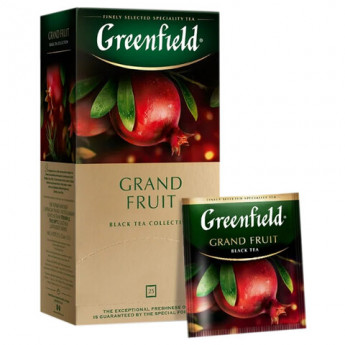 Чай GREENFIELD (Гринфилд) 'Grand Fruit', черный, гранат-розмарин, 25 пак. в конв. по 1,5г, ш/к 13874, 1387-10