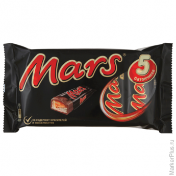 Шоколадные батончики MARS (Марс) мультипак, 5 шт. по 40,5 г (202,5 г), 10123458