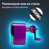 Точилка механическая BRAUBERG ULTRA для чернографитных и цветных карандашей, крепление к столу, цвет корпуса сиреневый с черным, 271341 Точилка механическая BRAUBERG ULTRA для чернографитных и цветных карандашей, крепление к столу, цвет корпуса сиреневый с черным, 271341