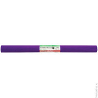 Бумага крепированная 50*250 см, 32 г/м2, фиолетовая, в рулоне