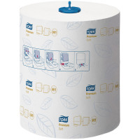 Полотенца бумажные в рулонах Tork "Premium.Soft"(H1), 2-х слойн., 100м/рул, мягкие, тиснение, белые, 6 шт/в уп