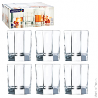 Набор посуды "Octime", стаканы для сока/виски, 6 шт., 300 мл, низкие, стекло, LUMINARC, H9810