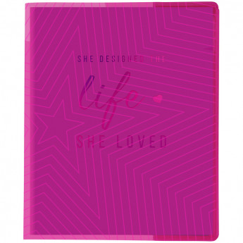 Обложка 210*350, для дневников и тетрадей, Greenwich Line, ПВХ 180мкм, "Neon Star", розовый, ШК