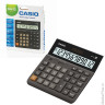Калькулятор CASIO настольный DH-12-BK-S, 12 разрядов, двойное питание, 159х151 мм, европодвес, черны
