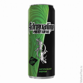 Энергетический напиток ADRENALINE "Nature"(Адреналин "Нейче"), 0,5 л, жестяная банка, 340007023