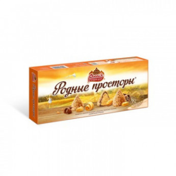 Набор конфет Родные просторы с вафельной крошкой125г
