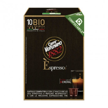 Капсулы для кофемашин NESPRESSO, Bio 100% Arabica, натуральный кофе, 10 шт*5 г, VERGNANO, ш/к 05549, 8001800005549