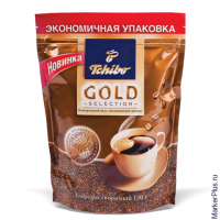 Кофе растворимый TCHIBO "Gold selection", сублимированный, 150 г, мягкая упаковка