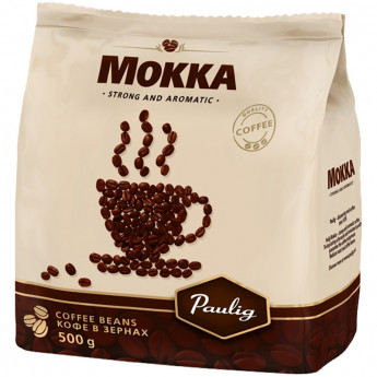 Кофе в зернах Paulig "Mokka", вакуумный пакет, 500г