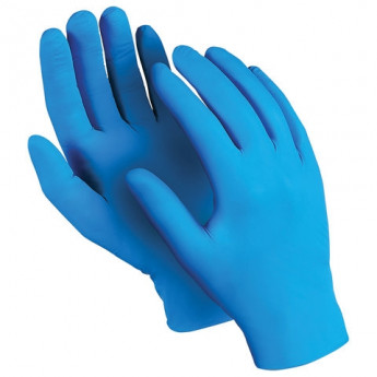 Перчатки нитриловые MANIPULA Эксперт, неопудренные, КОМПЛЕКТ 50 пар, р. 9, L, синие, DG-022