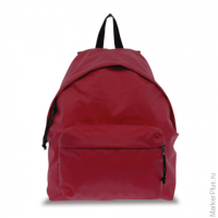 Рюкзак BRAUBERG, универсальный, сити-формат, один тон, красный, 20 литров 41х32х14 см, 22
