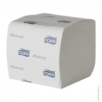 Бумага туалетная листовая TORK Premium(ZZ-сложение)(Т3) 2сл, 252листов/пач, белая, мягкая, 30 шт/в уп