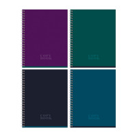 Тетрадь 80л., А5, клетка на гребне BG "Monocolor. Dark"