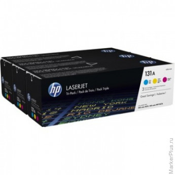 Картридж лазерный HP 131A U0SL1AM CMY для LJ Pro 200 (3шт/уп), комплект 3 шт Картридж лазерный HP 131A U0SL1AM CMY для LJ Pro 200 (3шт/уп), комплект 3 шт