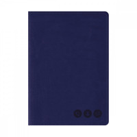 Телефонная книга А5, 80л., кожзам, OfficeSpace 'Nebraska' темно-синий, с вырубкой