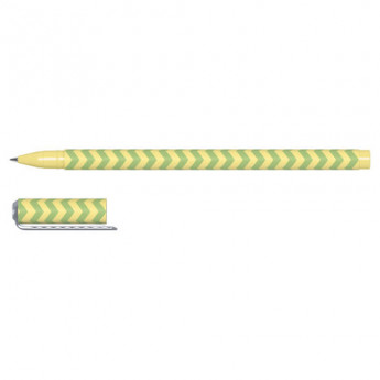 Ручка шариковая BRAUBERG SOFT TOUCH STICK 'GEOMETRIC', СИНЯЯ, мягкое покрытие, корпус ассорти, узел 0,7 мм, 143701