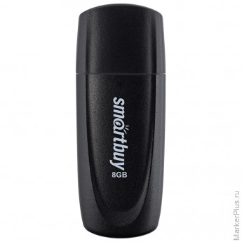 Флеш-диск 8 GB SMARTBUY Scout USB 2.0, черный, SB008GB2SCK