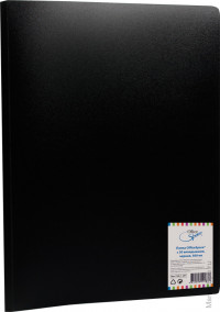 Папка OfficeSpace с 30 вкладышами, 15мм, 500мкм, черная