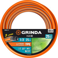 Шланг поливочный GRINDA PROLine FLEX 3 1/2 25 м 25 атм трехсл. армир