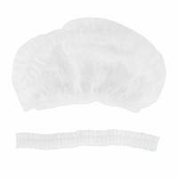 Шапочка "Шарлотта" белая, КОМПЛЕКТ 100 шт., спанбонд 10 г/м2, МЕДСЕРВИС