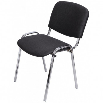 Стул FA_EChair Rio(ИЗО) хром, ткань серая C-38/ТК-2