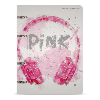 Тетрадь на кольцах PINK STYLE со сменным блоком 80л. 7-80-632/09