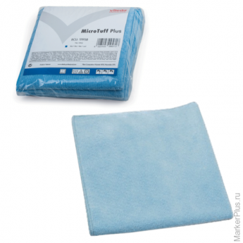 Салфетка VILEDA 'МикроТаффПлюс', КОМПЛЕКТ 5 шт., микрофибра, голубая, 38х38 см, 111958, комплект 5 шт