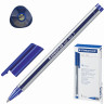 Ручка шариковая STAEDTLER (Штедлер) "Ball", трехгранная, корпус прозрачный, толщина письма 0,3 мм, синяя, 432 F-3