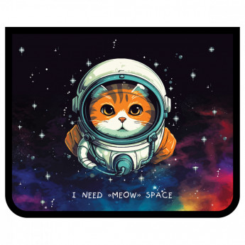 Папка для тетрадей 1 отделение, А5, ArtSpace 'Meow Space', пластик, на молнии