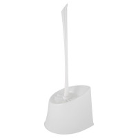 Ершик для унитаза Luscan с подставкой пластик белый Ершик для унитаза Luscan с подставкой пластик белый