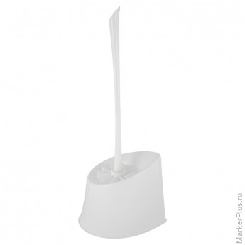 Ершик для унитаза Luscan с подставкой пластик белый Ершик для унитаза Luscan с подставкой пластик белый