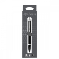 Ручка шариковая Parker "IM Matte Black CT" черная, 1,0мм, кнопочн., подарочная упаковка с европодвесом