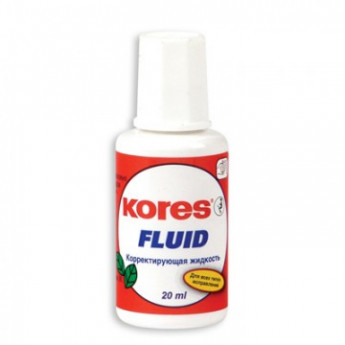 Корректирующая жидкость KORES FLUID 20мл на быстросохн осн, кисточка 66118