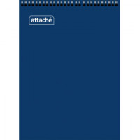 Блокнот на спирали А4 60л. ATTACHE, синий, блок 60г, обложка 215г