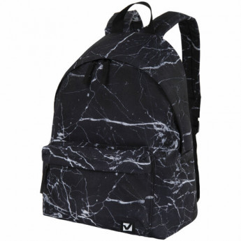 Рюкзак BRAUBERG СИТИ-ФОРМАТ универсальный, 'Black marble', черный, 41х32х14 см, 270790